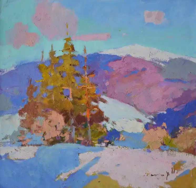 ▷ Sunny winter day by Alexander Shandor, 2020 | Oil Painting for Sale High Quality