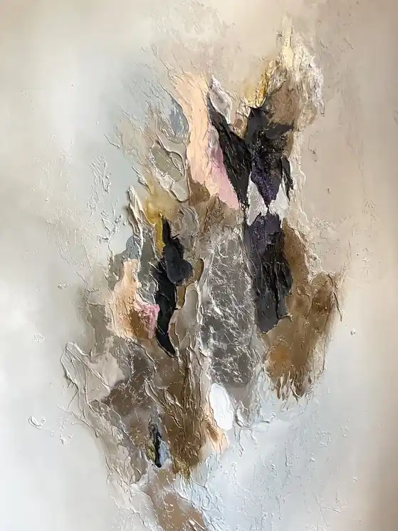 Cheap ▷ Golden view by Daniela Pasqualini, 2022 | Mixed Media Painting