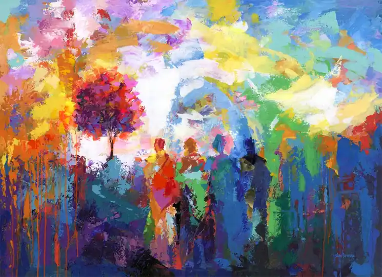 Secure Checkout ▷ Make a wish by Leon Devenice, 2022 | Acrylic Painting