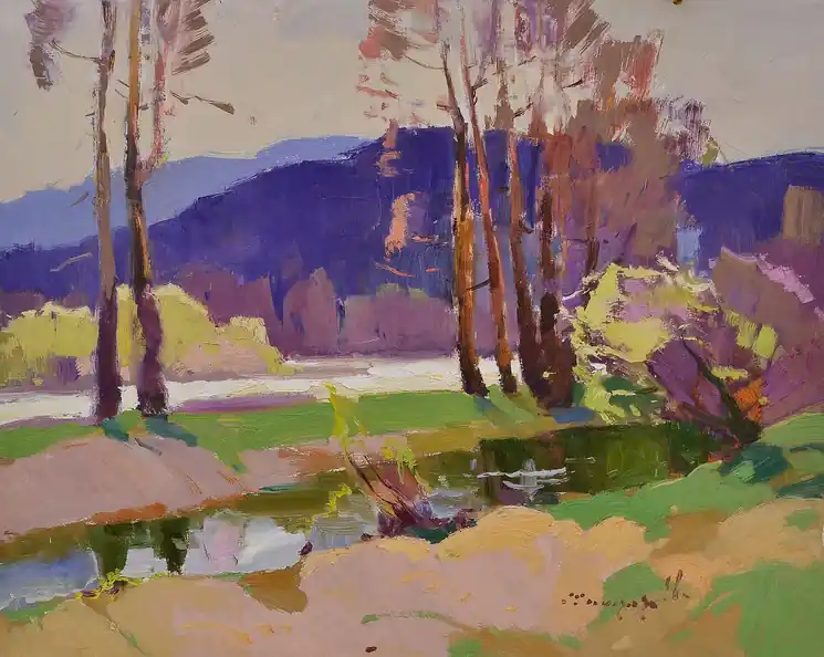 Factory Price ▷ Warm March by Alexander Shandor, 2022 | Oil Painting for Sale