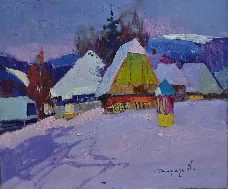 Special Discount ▷ Pink evening by Alexander Shandor, 2022 | Oil Painting for Sale