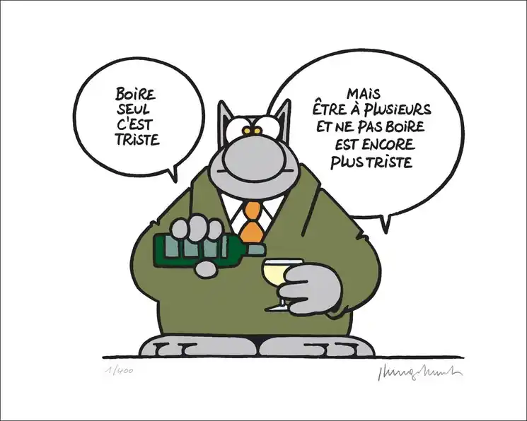 Bargain ▷ Buvons un coup by Philippe Geluck, 2024 | fine art print