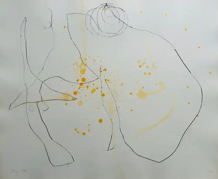 Buy Online ▷ Flux de l'aimant by Joan Miró, 1964 | Dry Point Print