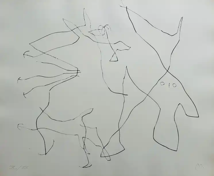 ▷ Flux de l'aimant by Joan Miró, 1964 | Dry Point Print Grab Now