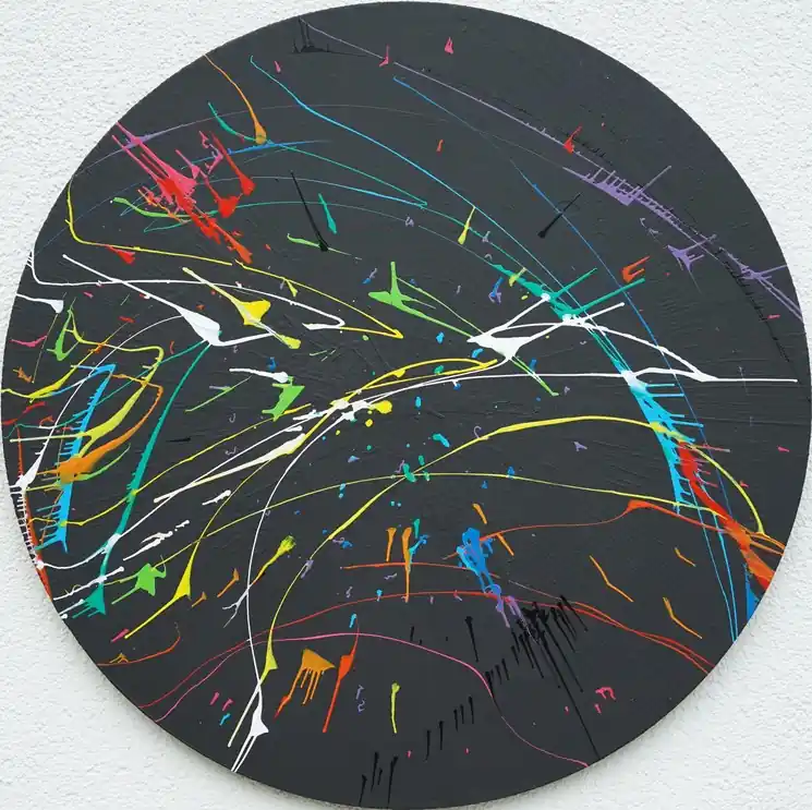 Special Discount ▷ Splash 44 by Mark Hellbusch, 2024 | Mixed Media Painting