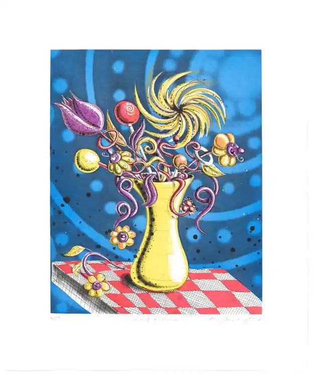 ▷ Towers of Flowers by Kenny Scharf, 2001 | Tirage Fine Art Print Fresh Stock