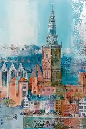 ▷ Amsterdam by Veronika Benoni, 2024 | Acrylic Painting Must Have