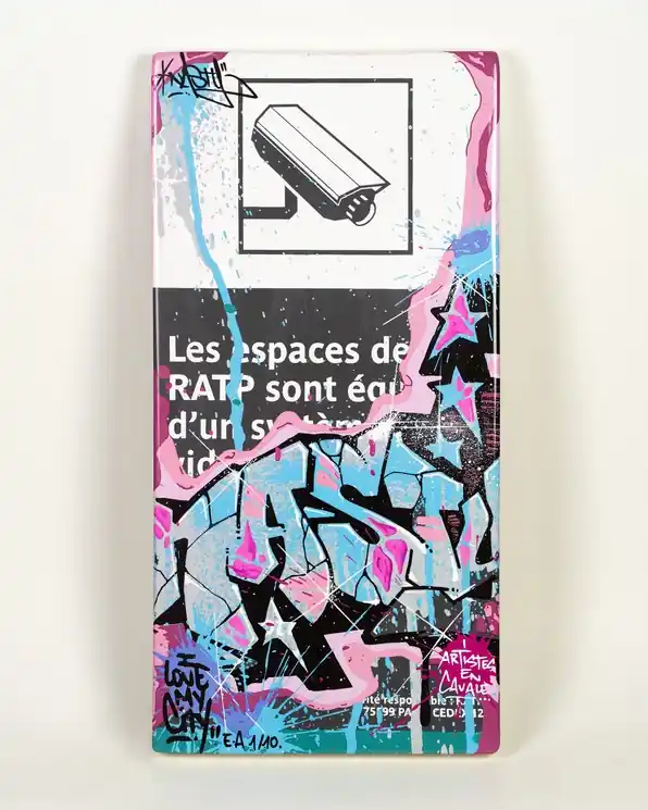 ▷ Métro caméra by Nasty, 2020 | Screen print Modern