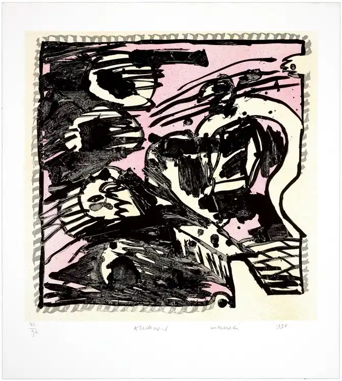 Budget ▷ Une bonne semaine, Mercredi by Pierre Alechinsky, 1998 | Lithographs