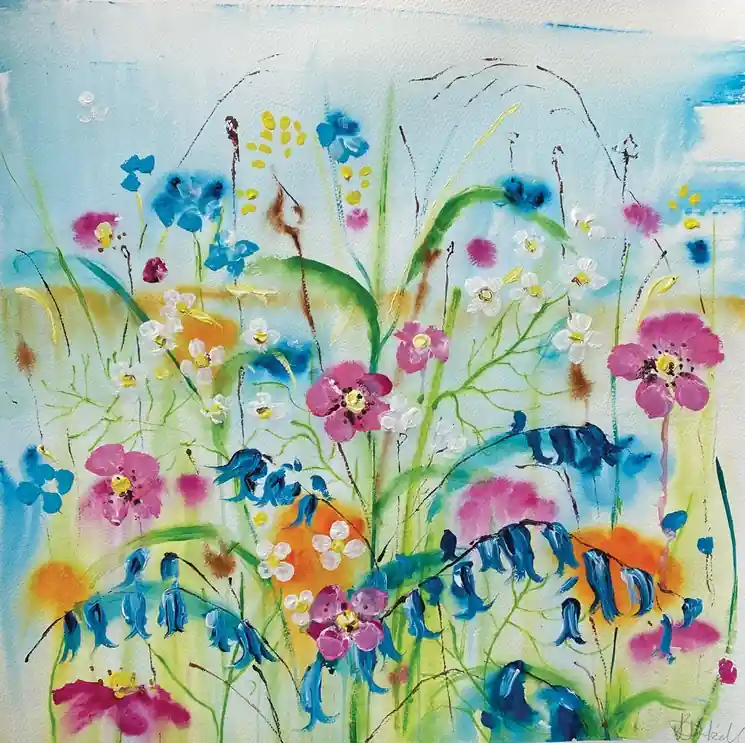 ▷ A sunny smile by Rachael Dalzell, 2025 | Acrylic Painting Limited Edition