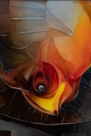 ▷ Allegory of the carachi by Reinaldo Chavez, 2024 | Mixed Media Painting New Arrival