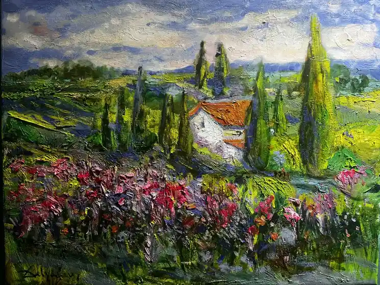 ▷ A Bright Corner by Delafruz Baghirova, 2025 | Oil Painting for Sale Trusted Brand