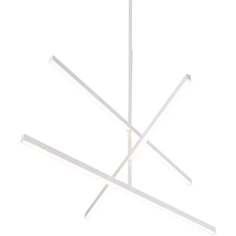 Hassle-Free Returns Vega LED 0.75 inch White Chandelier Ceiling Light