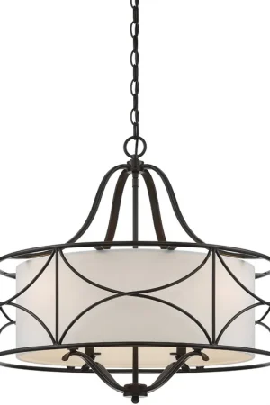 Avara 4 Light 24 inch Oil Rubbed Bronze Chandelier Ceiling Light Fan Favorite