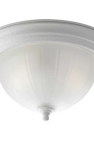 Direct From Factory Melon 2 Light 13.25 inch White Flush Mount Ceiling Light