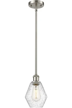 Ballston Cindyrella LED 6 inch Brushed Satin Nickel Mini Pendant Ceiling Light in Seedy Glass Place Order
