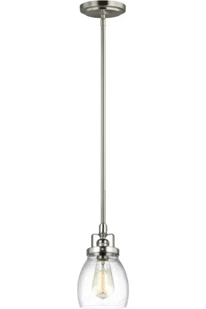 Belton 1 Light 5.38 inch Brushed Nickel Pendant Ceiling Light Crafted