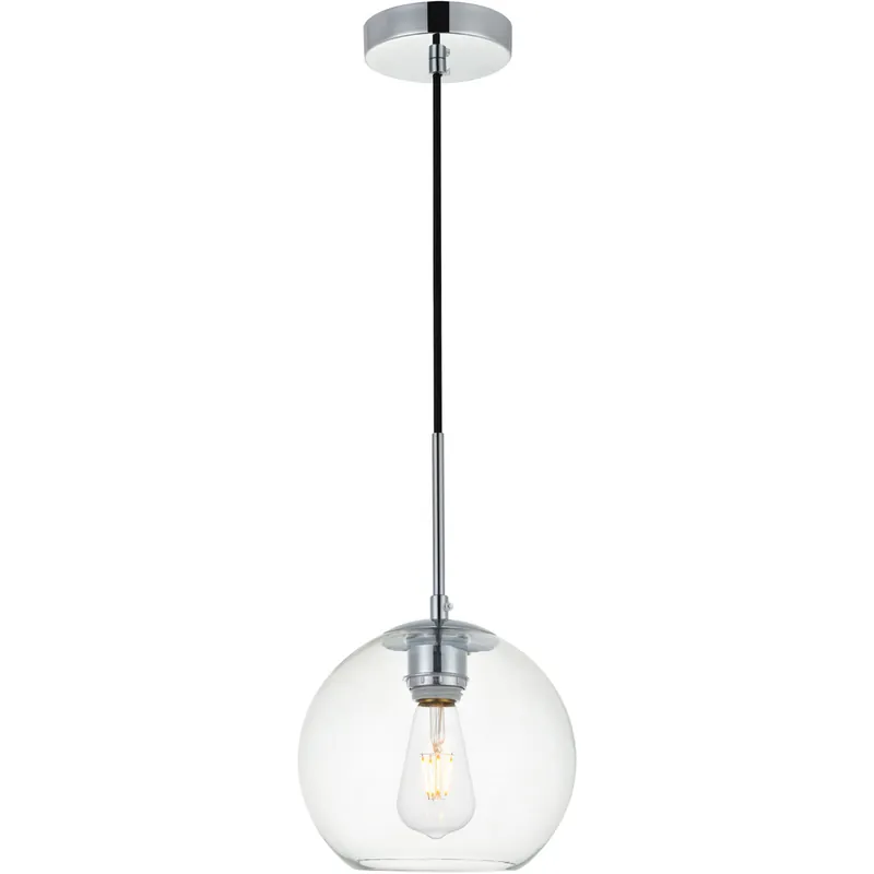 Baxter 1 Light 8 inch Chrome Pendant Ceiling Light Money Back Guarantee
