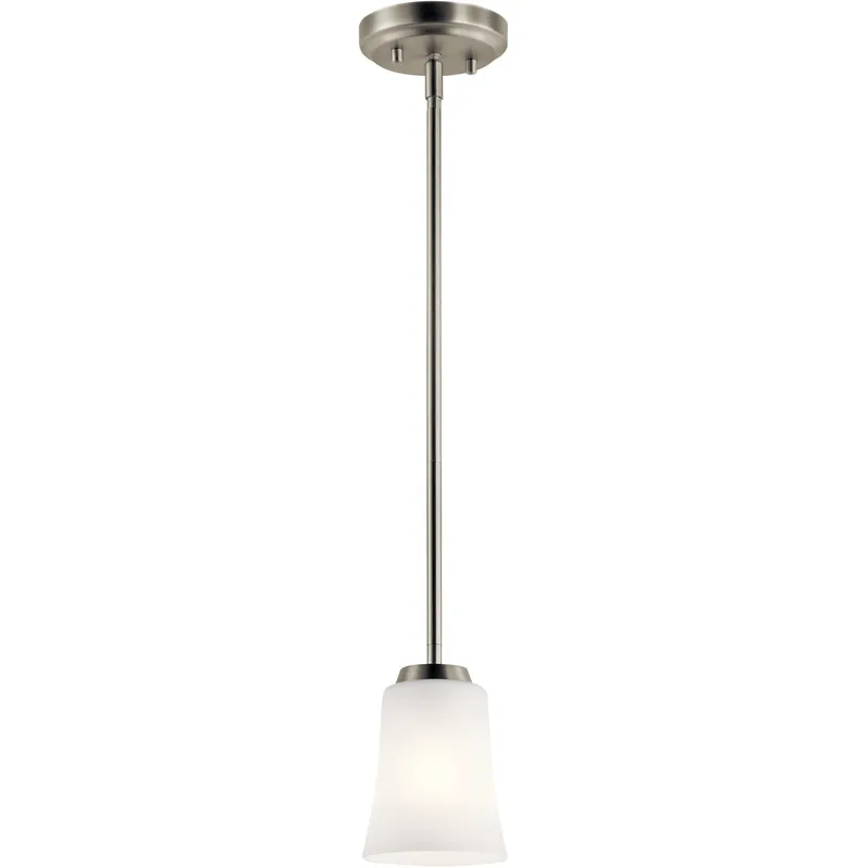 Express Delivery Tao 1 Light 5 inch Brushed Nickel Mini Pendant Ceiling Light