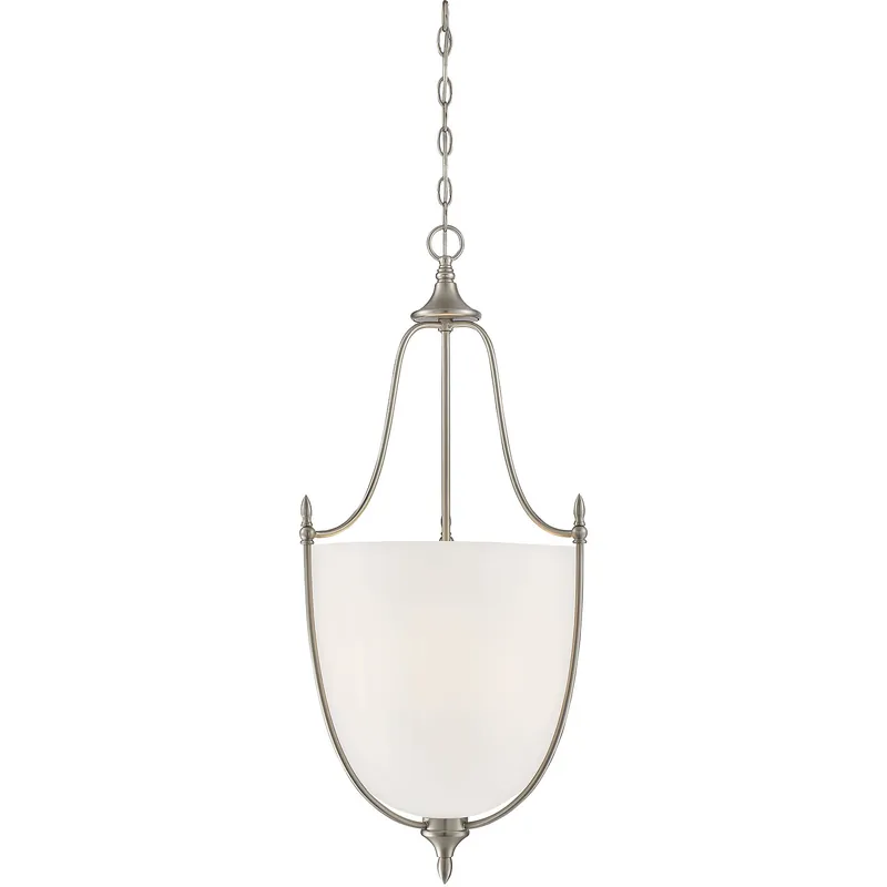 Special Discount Herndon 3 Light 16 inch Satin Nickel Pendant Ceiling Light, Essentials