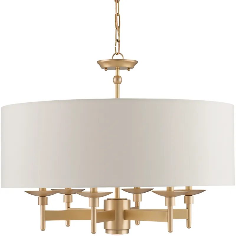 Bering 7 Light 28 inch Antique Brass Chandelier Ceiling Light, Semi-Flush Convertible Last Chance