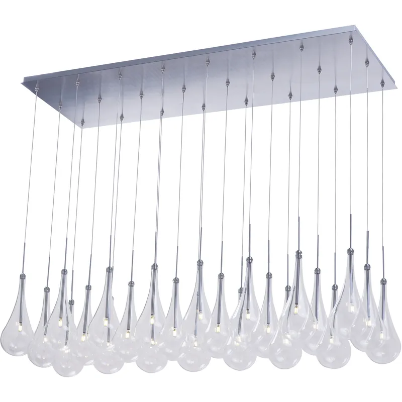 Larmes LED LED 51.5 inch Polished Chrome Linear Pendant Ceiling Light Top Pick