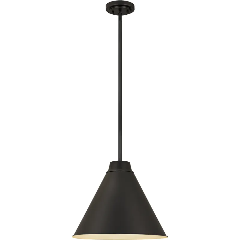 Money Back Guarantee Eaton 1 Light 18 inch Matte Black Pendant Ceiling Light