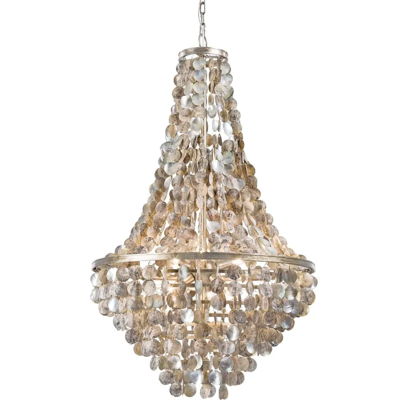 Capri 6 Light 25.5 inch Natural Chandelier Ceiling Light Editor’s Pick