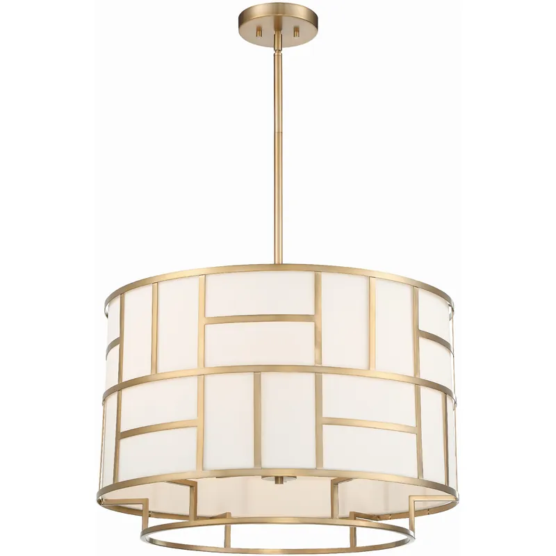 Danielson 6 Light 24.75 inch Vibrant Gold Chandelier Ceiling Light Fast Shipping