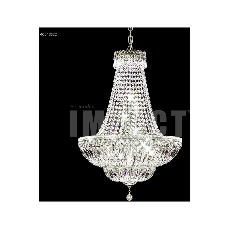 Money Back Guarantee Imperial 9 Light 19 inch Silver Crystal Chandelier Ceiling Light, Impact
