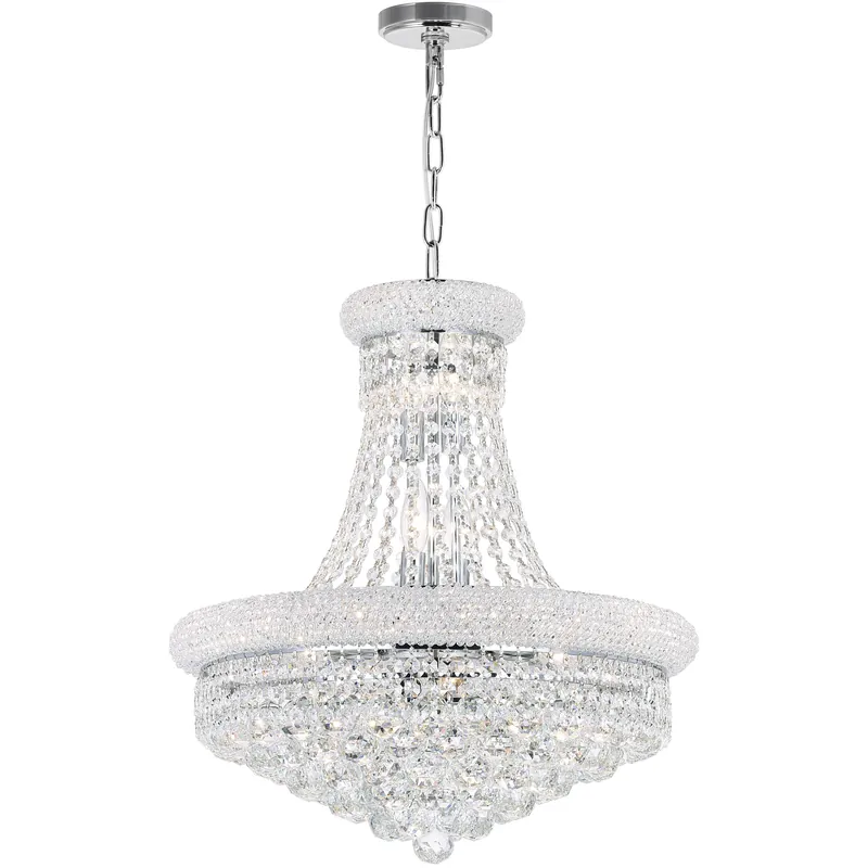 Empire 14 Light 20 inch Chrome Down Chandelier Ceiling Light Exclusive