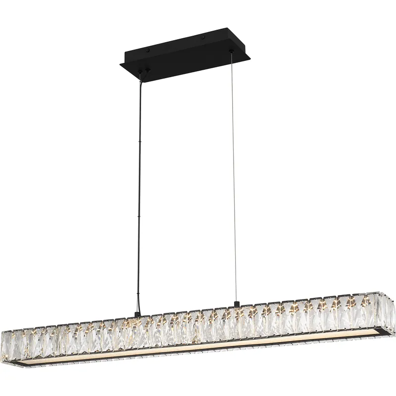 Best Seller Reese LED 37 inch Matte Black Island Light Ceiling Light, Medium