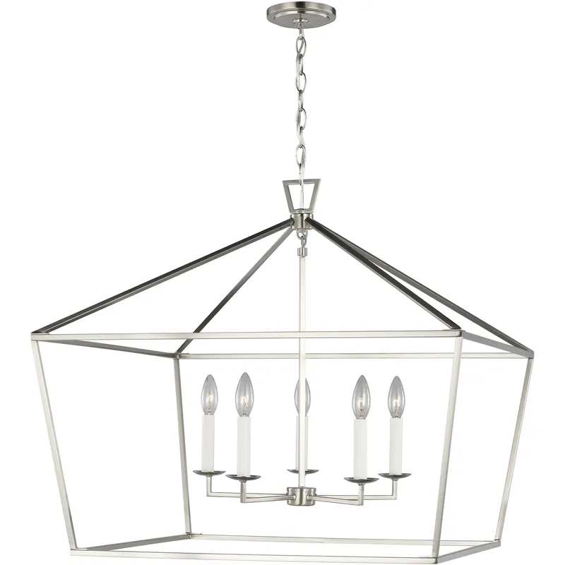 Grab Now C&M by Chapman & Myers Dianna Pendant Ceiling Light in Brushed Nickel