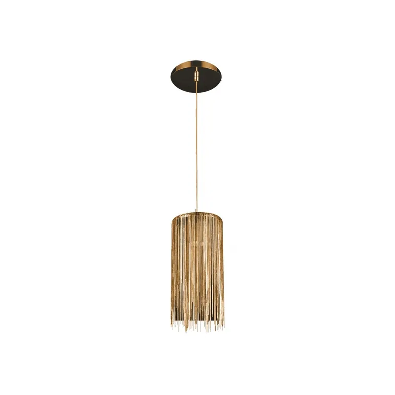 Genuine Fountain Ave. LED 6 inch Gold Pendant Ceiling Light