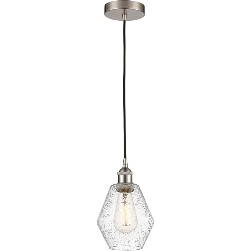 Handmade Edison Cindyrella 1 Light 6 inch Brushed Satin Nickel Mini Pendant Ceiling Light