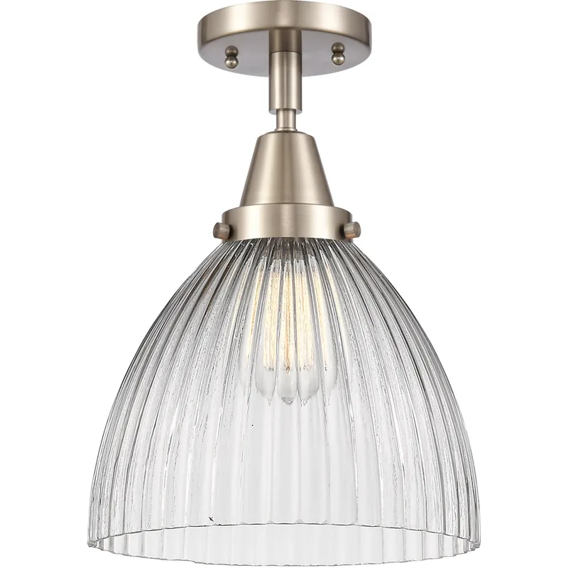 Fan Favorite Franklin Restoration Seneca Falls LED 9.5 inch Brushed Satin Nickel Flush Mount Ceiling Light
