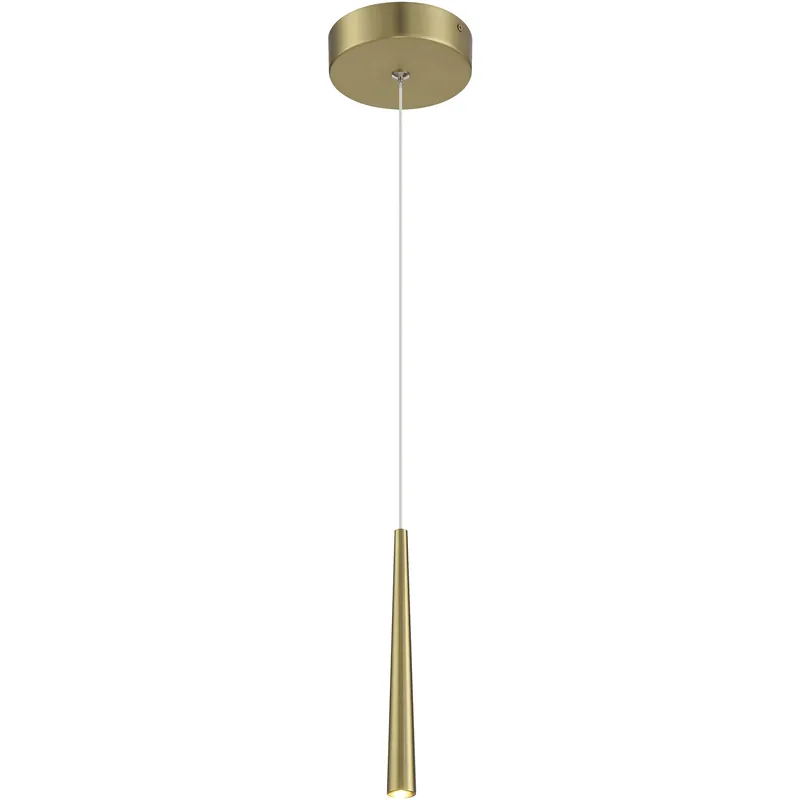 Stretch LED 5 inch Soft Brass Mini Pendant Ceiling Light Flash Sale