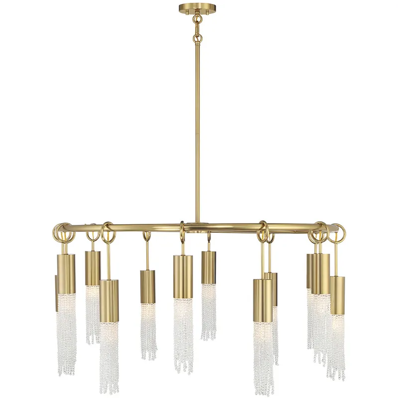 Buy Today Chelsea 12 Light 40 inch Warm Brass Chandelier Ceiling Light