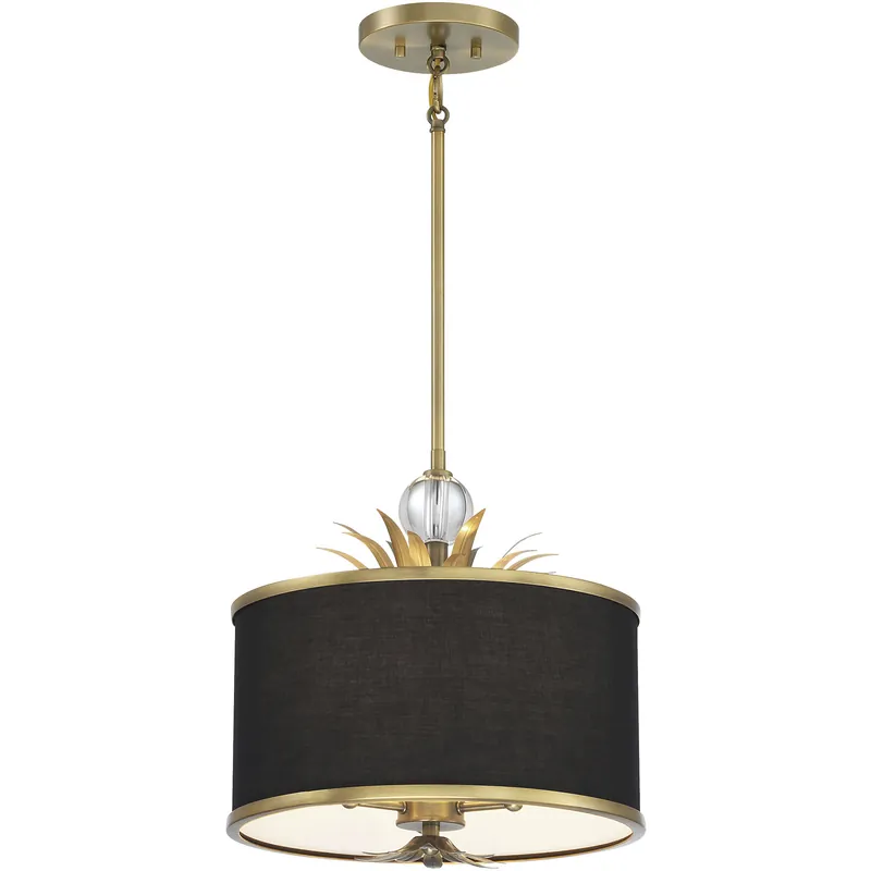 Super Sale Caprio 3 Light 14.63 inch Natural Brushed Brass Pendant Ceiling Light