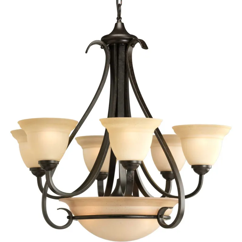 Cheap Torino 6 Light 28.63 inch Forged Bronze Chandelier Ceiling Light