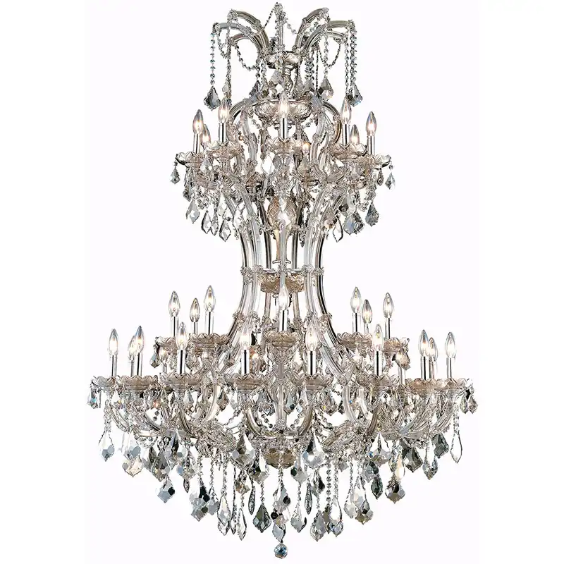 Maria Theresa 36 Light 46 inch Golden Teak Foyer Ceiling Light in Royal Cut Same Day Shipping