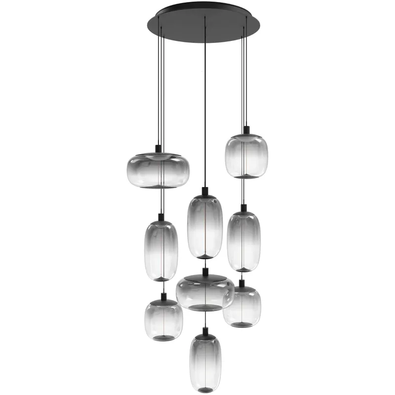 No Minimum Order Monaco LED 36 inch Black Multi Port Pendant Ceiling Light