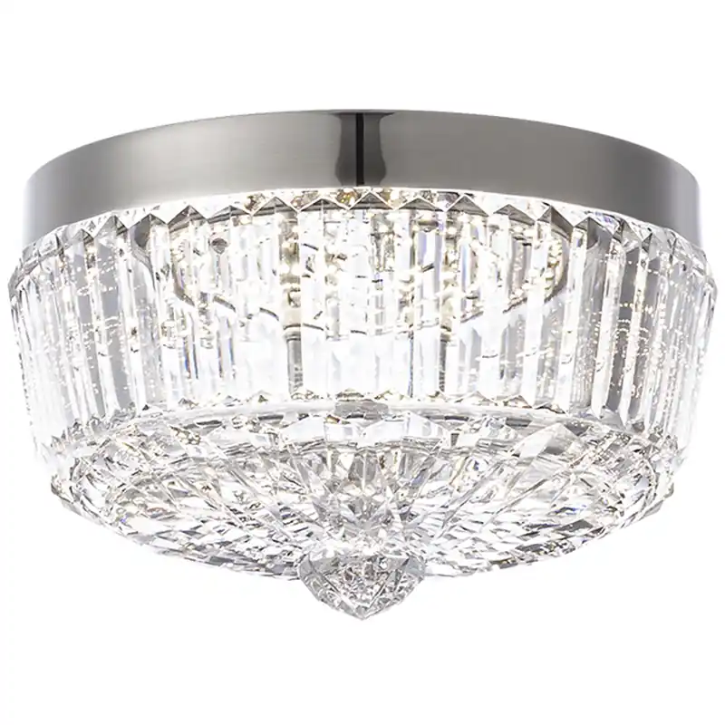 In Demand Regina LED 8.3 inch Polished Nickel Flush Mount Ceiling Light, Schonbek Signature