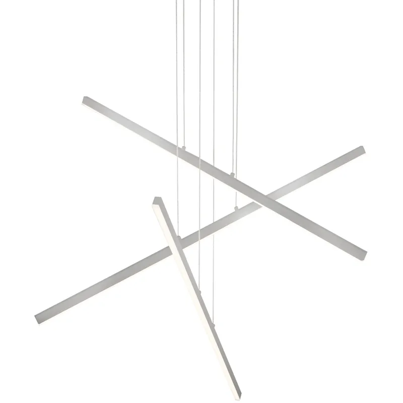 Vega LED 0.75 inch Brushed Nickel Multi Pendant Ceiling Light In Demand