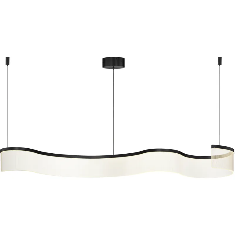 Limited Time Sonata LED 17 inch Black Single Pendant Ceiling Light