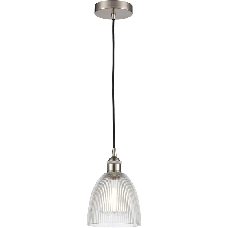 In Demand Edison Castile 1 Light 6 inch Brushed Satin Nickel Mini Pendant Ceiling Light