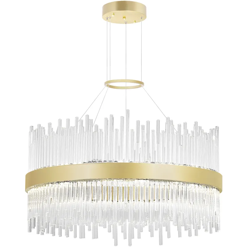 Genevieve LED 24 inch Medallion Gold Chandelier Ceiling Light Certified