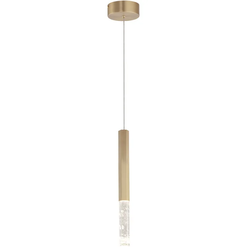 Diaphane LED 1.5 inch Gold Single Pendant Ceiling Light Crafted