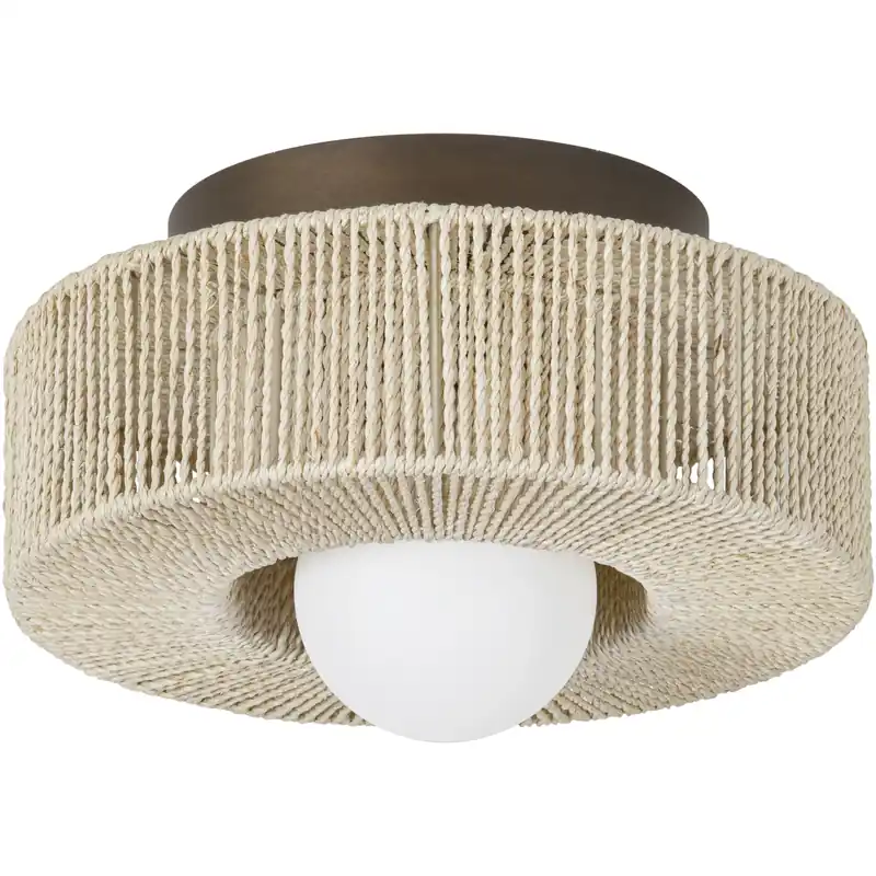 Coleman 1 Light 14 inch Bronze Leaf Flush Mount Ceiling Light Limited Time