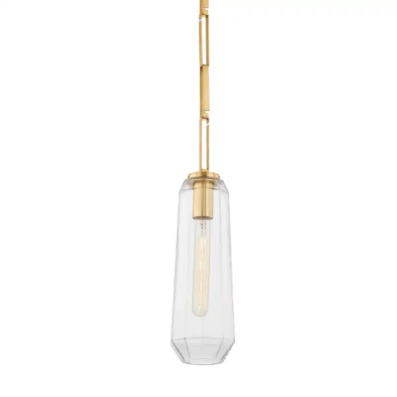 Copenhagen 1 Light 5 inch Vintage Brass Pendant Ceiling Light Must Have